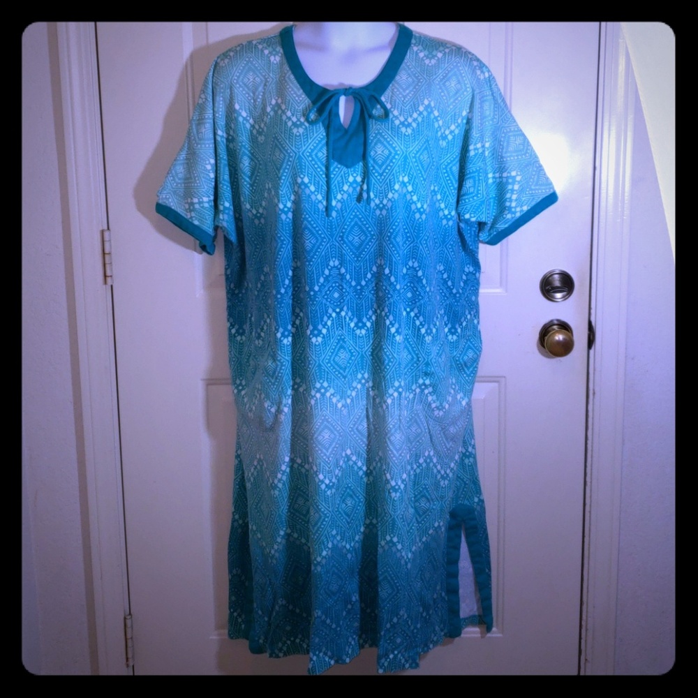 Fabulous aqua lounger dress